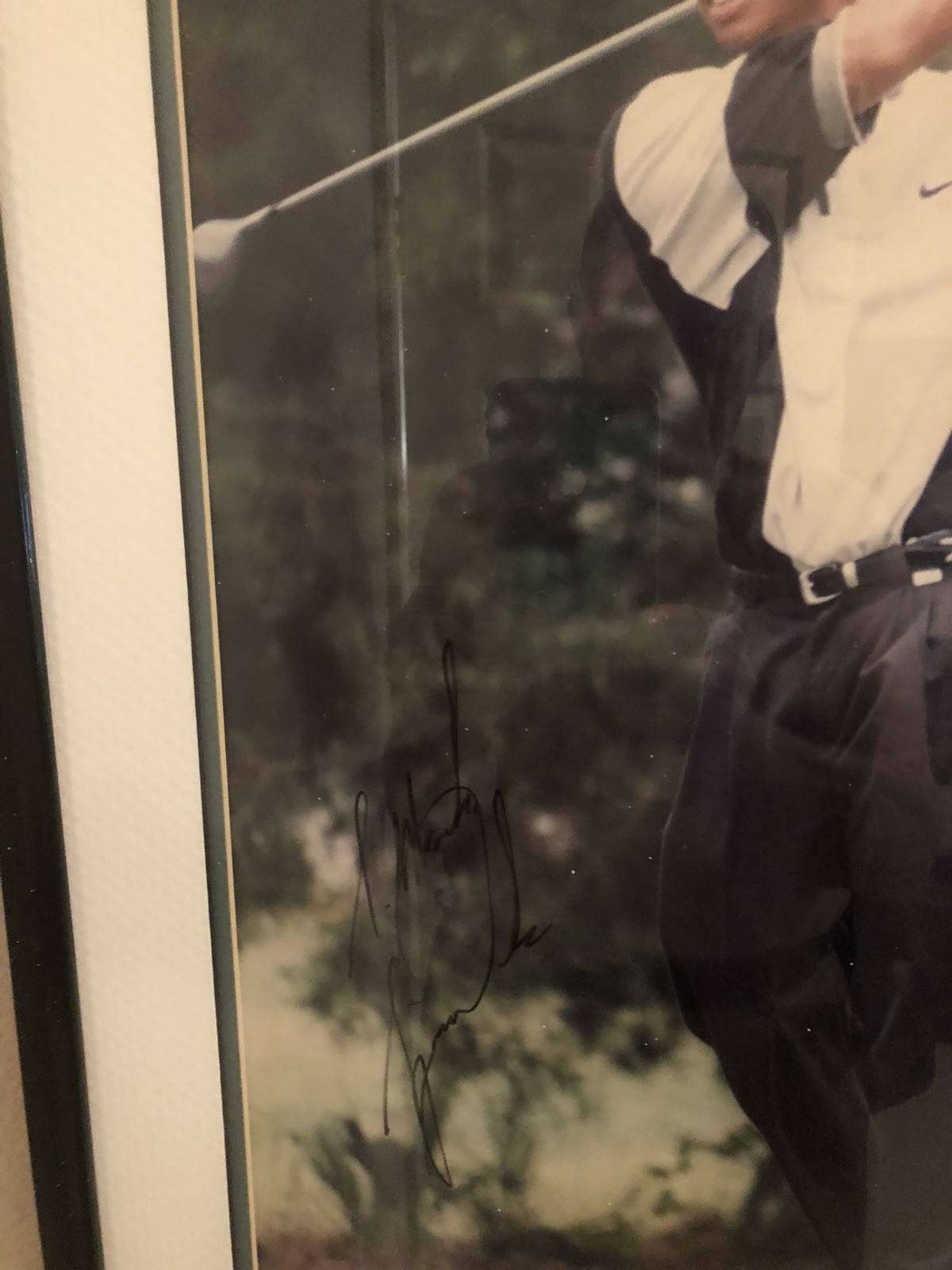 Tiger Woods Autographed Signed GOLF : 15 X 19 RARE Photograph , About 1996 