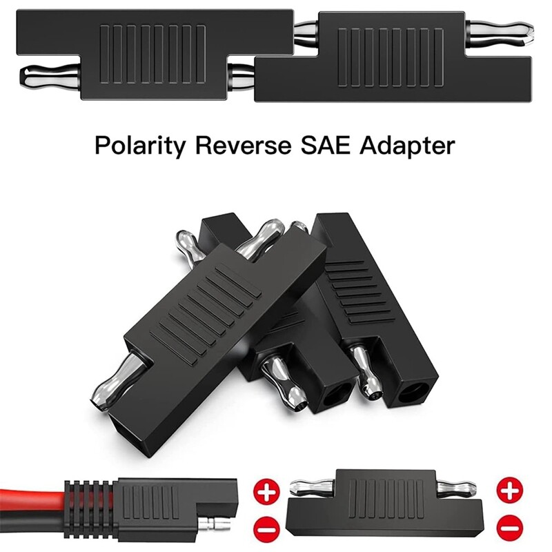 SAE Male, SAE-To-SAE Polarity, Reverse Quick Disconnect Cable Male