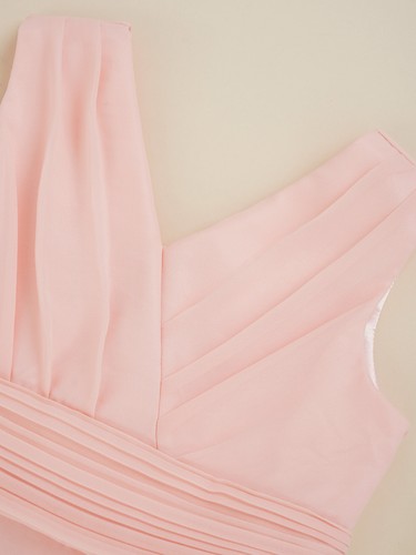 Kinder Chiffon Sommerkleid Abschlussball Prinzessin Brautjungfer Erstkommunion Tutu Kleid - Bild 35 von 63