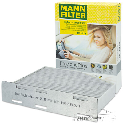 MANN-FILTER FP 2939 Innenraumfilter biofunktional Aktivkohle Audi Seat Skoda VW