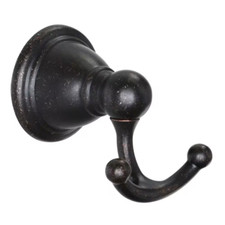 Brantford Double Robe Hook in Oil Rubbed Bronze