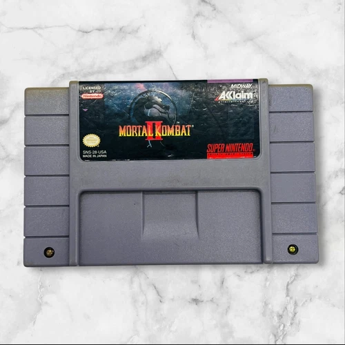 Mortal Kombat 2 II (SNES, 1994) *Cartridge Only, Tested & Working✔