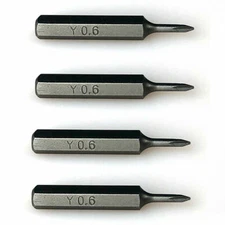 4X Micro Screwdriver Bits 4mm Hex Y0.6 Y-type tripoint for iphone System 4 Y000