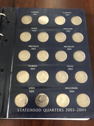 STATEHOOD QUARTERS COLLECTION-1999-2008-P and D mints-Nice album in holder - Picture 5 of 8