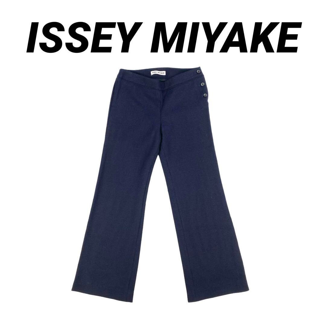 パンツ Rare ISSEY MIYAKE HaaT flare pants ISSEY MIYAKE HaaT Stretch Shirring Pants Navy 3 (K-104898