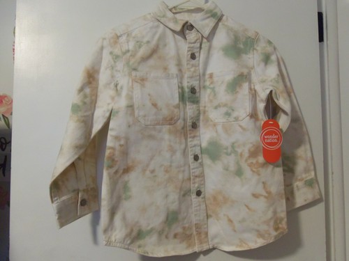 NEW - Boys Wonder Nation Woven Camo Shirt Size XXL 18