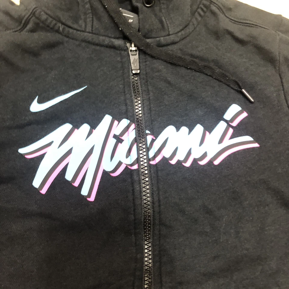 Sudadera con Capucha Nike Miami Heat Juvenil XL 18/20 Negra Juvenil Algodón South Beach Niños Hombres XS Foto 4 de 4