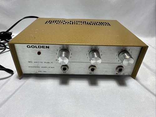 Golden 30 Watts Public Address Amplifier PA-30 Vintage Audio Amp Tested Working
