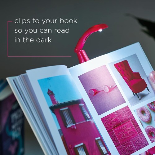 IF Really Tiny Book Light – Compact Reading Lights for Books in Bed – Pink - Picture 7 of 7