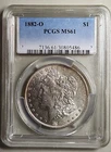 1882 O  Morgan Silver Dollar  PCGS MS61