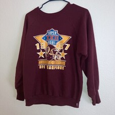 Vintage 80s RedSkins 1987 NFC Champions SweatMen Size L Runs Small Made In usa