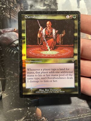 mtg 摘出　foil 1x Foil Overabundance Invasion MP MTG Magic the Gathering x1 MKE