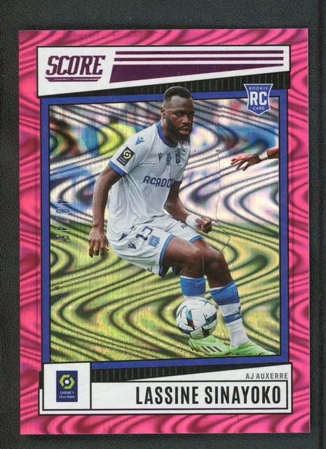2022-23 LASSINE SINAYOKO 40/45 PANINI SCORE LIGUE 1 UBER EATS RC SWIRL PINK