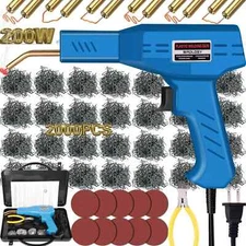 Wrdlosy 200W Plastic Welder 2000PCS Staples 10PCS Sandpaper Plastic welding K...
