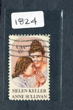 1980 Stamp #1824 Helen Keller / Anne Sullivan Used