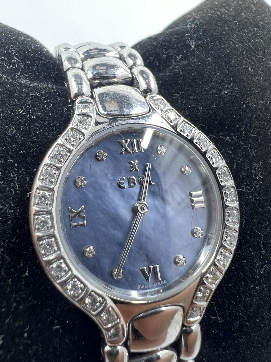 Ebel Beluga Blue Mother Of Pearl Diamond Dial Ref# E9976418-20 | eBay