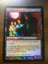 MTG M10 Pre-Release FOIL Vampire Nocturnus Black Mythic UNPLAYED Near Mint Con