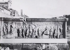 Emperor Decree, Balustrade of Rostra, Forum, Rome, Magic Lantern Glass Slide