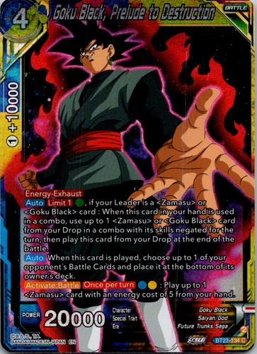 Dragon Ball Super CCG SS Rose Goku Black Justice of Destruction