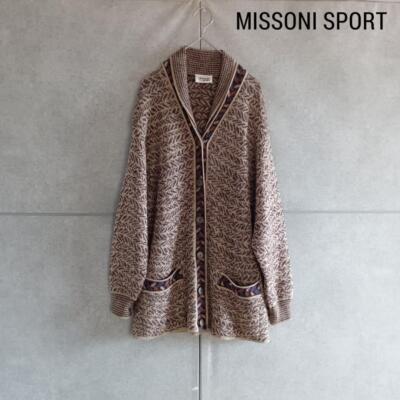 Missoni Women L Sport Knit Jacket X4464 Colorful Elegant Luxury 