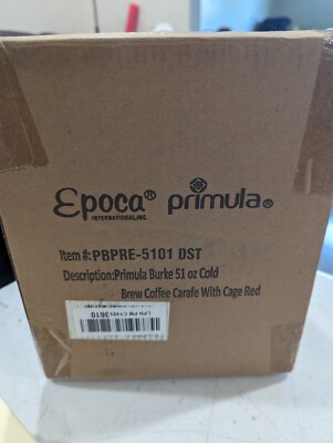 Brand New RED Primula Burke Deluxe 51 Oz. Cold Brew Iced Coffee Steeper DURABLE 