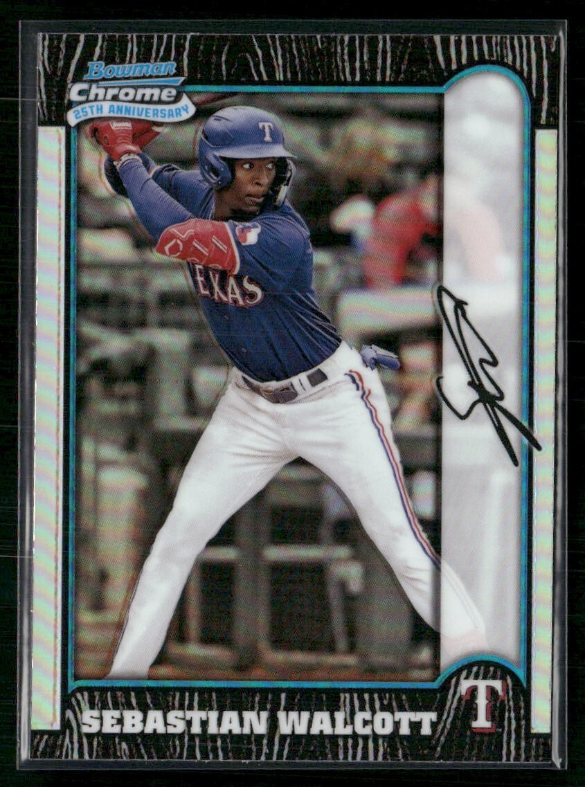 SEBASTIAN WALCOTT 2024 BOWMAN CHROME 1999 25TH ANNIVERSARY SP 