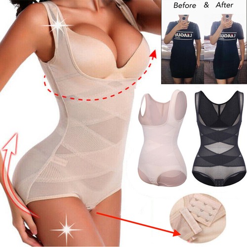Women Full Body Shaper Waist Tummy Control Slimming Bodysuit Underwear Corset US