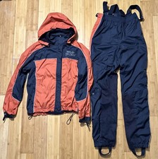 Harley Davidson Black and Orange Riding Gear Jacket And Pants Size Small