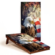 C301 Eagle Cornhole Board Wraps LAMINATED Wrap Decals Vinyl Sticker