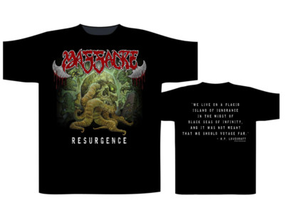 MASSACRE Resurgence Official Death Metal Double Sided Band T-Shirt XL NEW