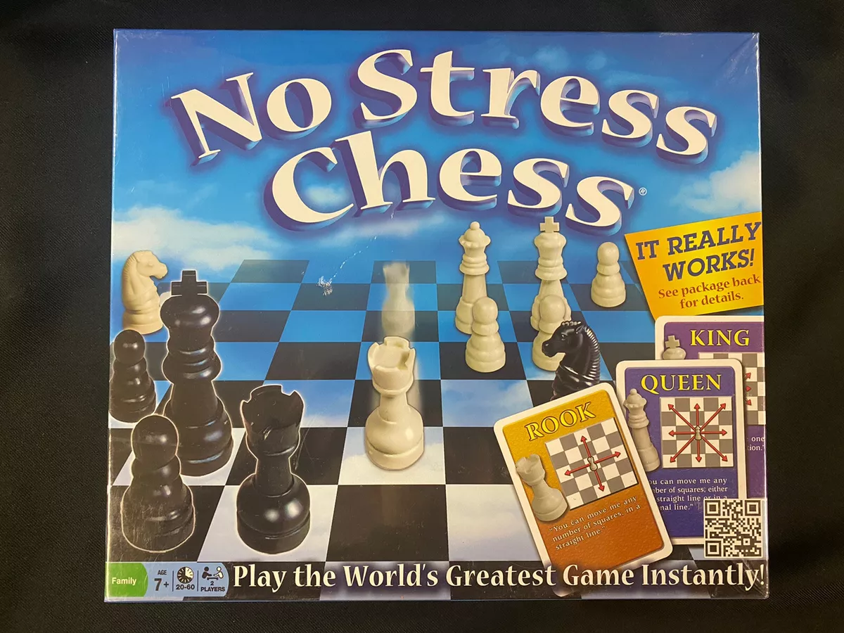 No Stress Chess Board Game Easy Learn Chess Game Age 7+ New and Factory  Sealed