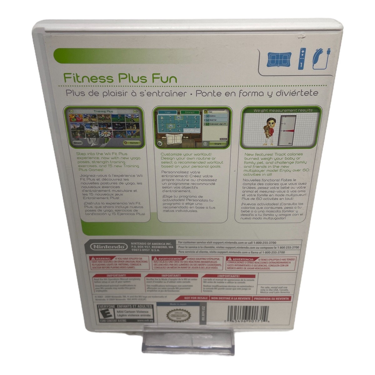 Wii Fit Plus - Nintendo Wii - Exercise Game - NO Balance Board