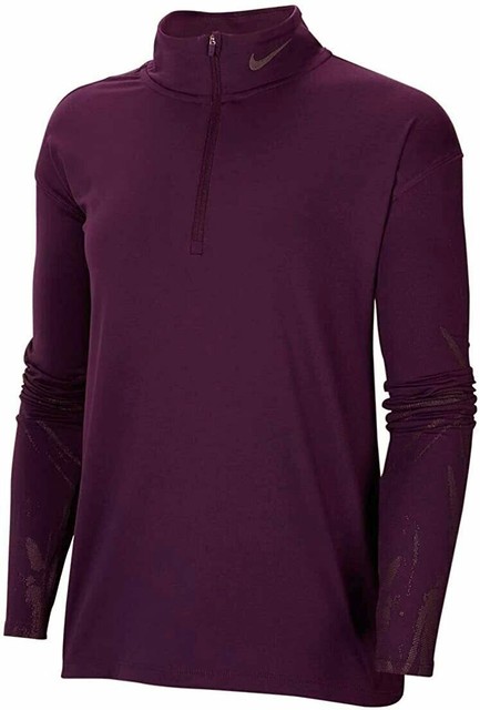 Nike Sweatshirt Pullover Half Zip Element Running Womens Purple Sz S 923 for sale online | eBay