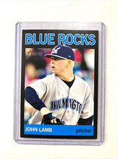 2013 Topps Heritage Minor League #21- JOHN LAMB Black Parallel SP RC #'d 70/96