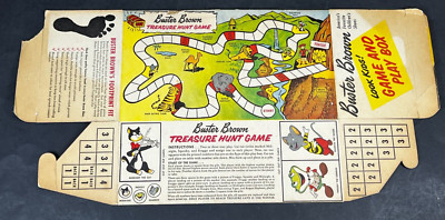 Buster Brown Treasure Hunt Game shoe box TV SHOW Froggy the Gremlin UNASSEMBLED