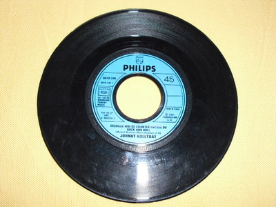 JOHNNY HALLYDAY Entschuldigung zu singen... 45 RPM 7'' SP (Tasche fehlt)
