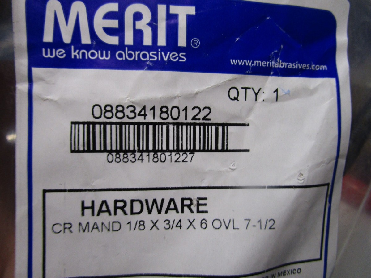 Merit M-21 Cartridge & Spiral Roll Mandrel | 1/4" Pilot Diameter X 1" Length | 3" Overall For Grinder Attachment