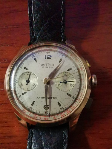 orologio cronografo Imperios uomo vintage carica manuale 37mm | eBay