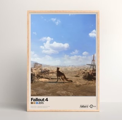 Fallout 4 Poster [ Physical Print | Game Wall Art | Poster Art Print | Poster