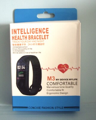 Intelligence Health Bracelet-Watch M3 My Device Heart Rate Blood Pressure NEW