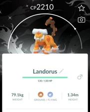 Shiny Landorus Therian Black version background - MlNl P T C - Read Description