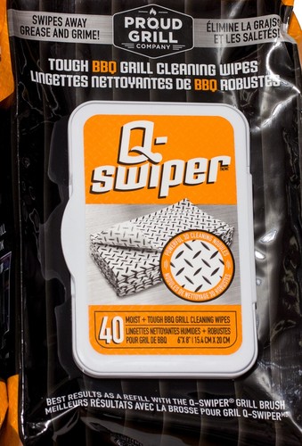 Q-Swiper 40 BBQ Grill Grease Cleaning Wipes Safe Healthy Easy Removal Wire Free - Picture 2 of 13