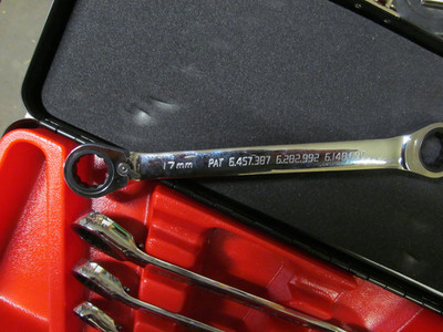 BLACKHAWK Proto 6 pc double box end reversible ratchet WRENCH SET, METRIC 8-19mm