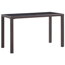 Outdoor Dining Table Brown