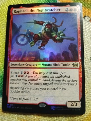 FOIL Raphael, the Nightwatcher - TMNT TMT - NM - MTG - Magic: The Gathering