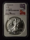 2013 $1 AMERICAN SILVER EAGLE NGC MS70 MERCANTI SIGNED