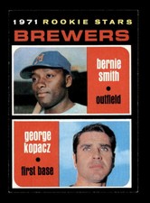 1971 Topps #204 Bernie Smith/George Kopacz Brewers Rookies EX/EX+ X3618156