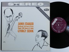 MENDELSSOHN/ CHOPIN Cello Sonatas SEBOK/ STARKER - MERCURY LP VG++ promo B500