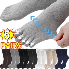 10pc Five Finger Socks Unisex Cotton Breathable Ankle Crew Running Sports Socks