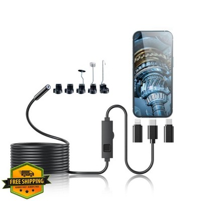 DynamiKsounds 1920P HD Endoscope Camera 16.4ft Single Lens